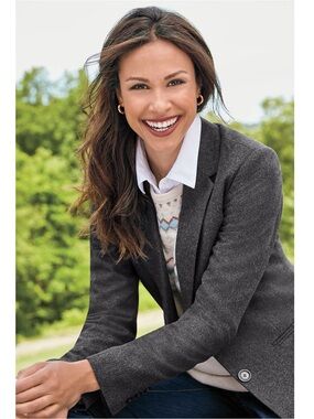 Chadwicks of Boston Wool Blend two-button closure Blazer size 10